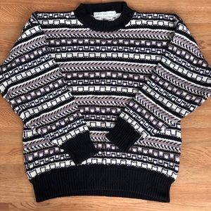 Vint Henry Grethel Men’s Sweater Geometric Pattern